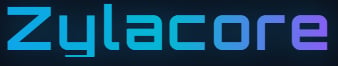 Zylacore logo with blue and purple gradient text